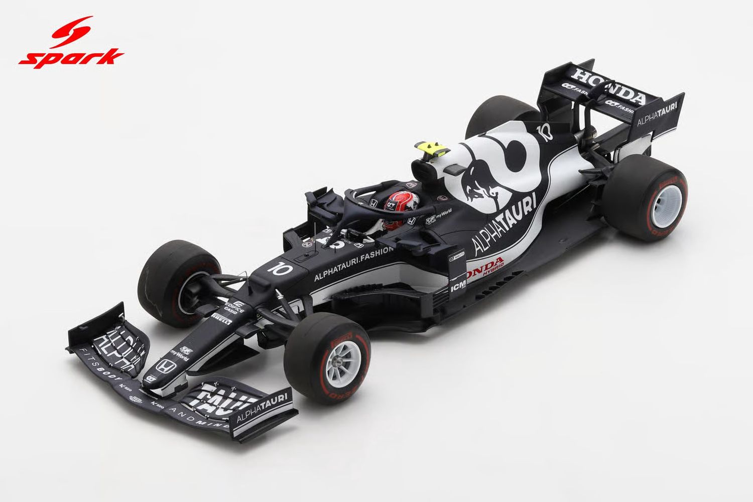 Spark 1:18 - AlphaTauri AT02 No.10 Scuderia AlphaTauri 3rd Azerbaijan GP 2021 Pierre Gasly With Pit Board