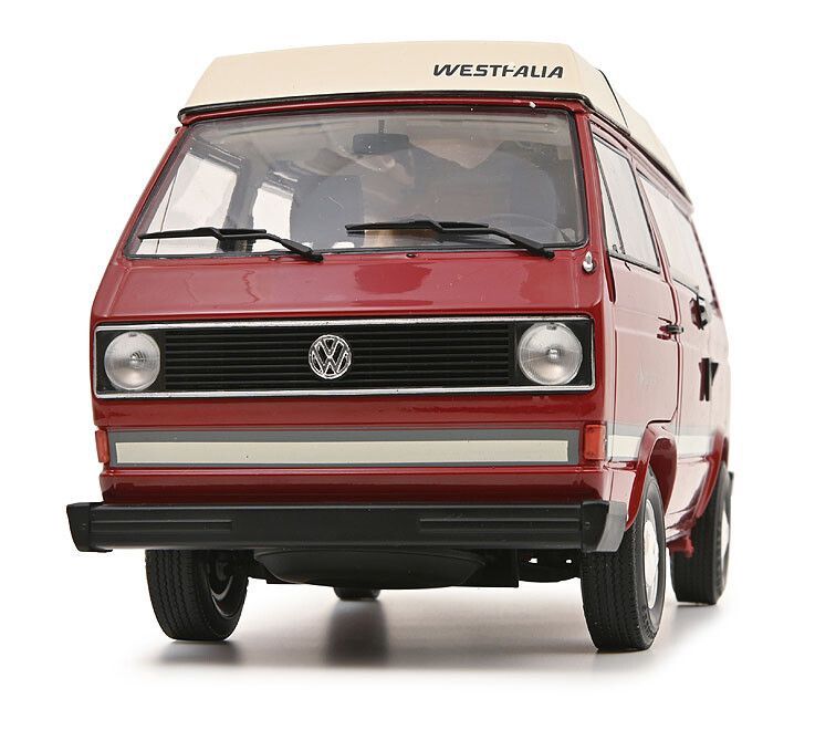 Schuco 1:18 - VW T3a Westfalia Joker met vouwdak, rood