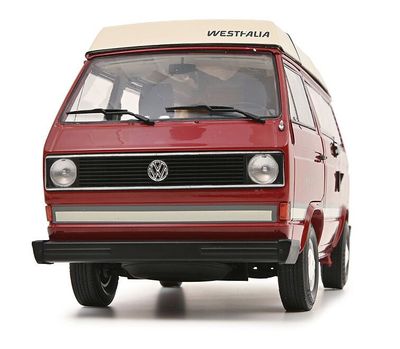 Schuco 1:18 - VW T3a Westfalia Joker met vouwdak, rood