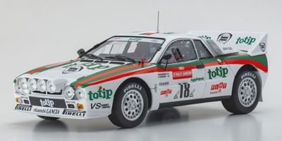 Kyosho 1:18 - Lancia Rally 037 1983 Sanremo # 18 (clear coat finish)
