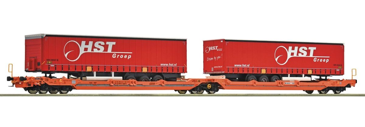 Roco 6600260 - Doppeltaschen-Gelenkwagen T3000e, Wascosa, H0