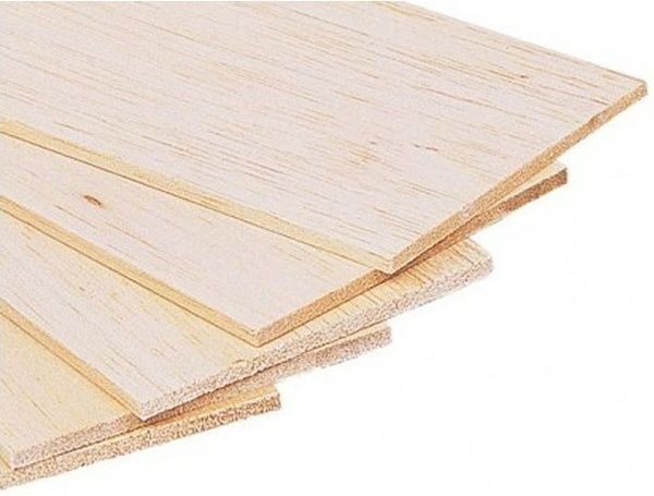 BALSA Plankje 1MM