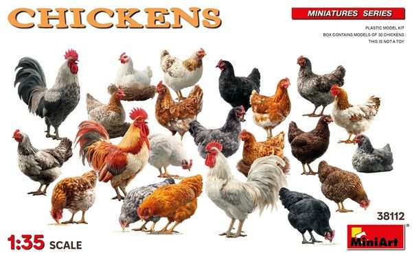 MiniArt 38112 - Chickens