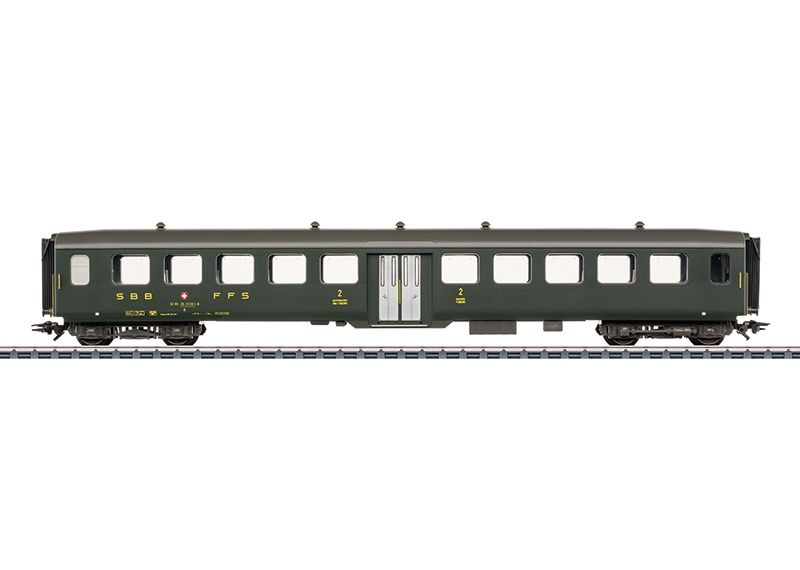 Märklin 43383 - Lichtmetalen afdelingsrijtuig 2e klas, SBB CFF FFS, H0