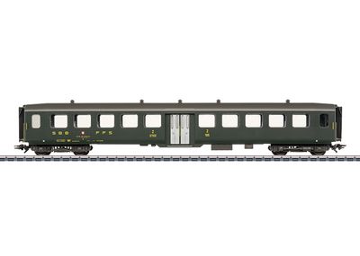 Märklin 43383 - Lichtmetalen afdelingsrijtuig 2e klas, SBB CFF FFS, H0