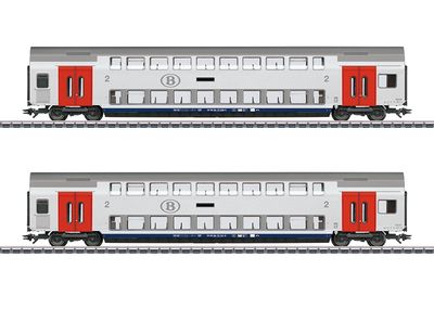 Märklin 43566 - Set dubbeldeks rijtuigen NMBF/SNCB