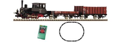 Fleischmann 633071 - Analoges Startset "GĂĽterzug mit Tenderlok und Sound"., H0