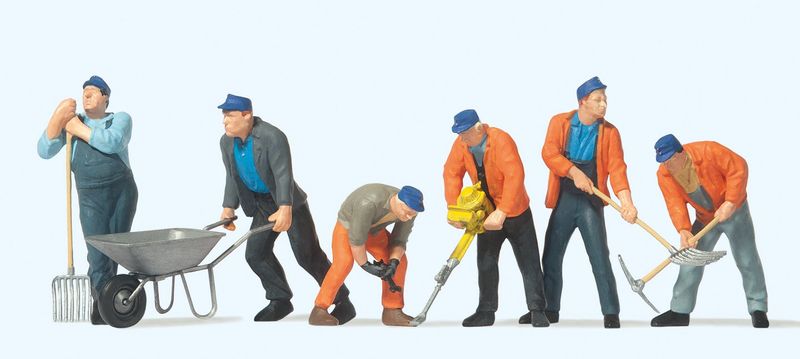 Preiser 65336 - Spoorwerkers 1:43