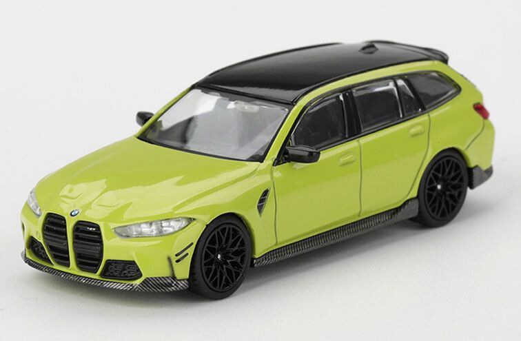 MiniGT 1:64 -  BMW M3 (G82) Touring '25, geel (Soa Paulo yellow)