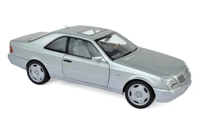 Norev 1:18 - Mercedes-Benz S600 Coupe 1998 Silver metallic