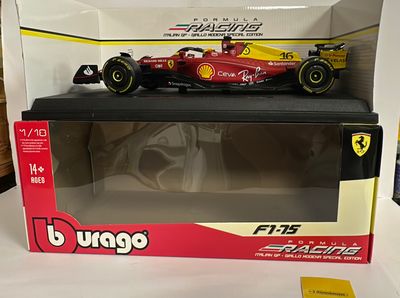 Bburago 1:18 - Ferrari F1-75 Italian GP, 2022, C. Leclerc