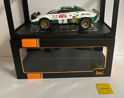 IXO 1:18 - Lancia Stratos HF No.7, Rally San Remo 1975 “Alitalia” Pinto/Bernacchini