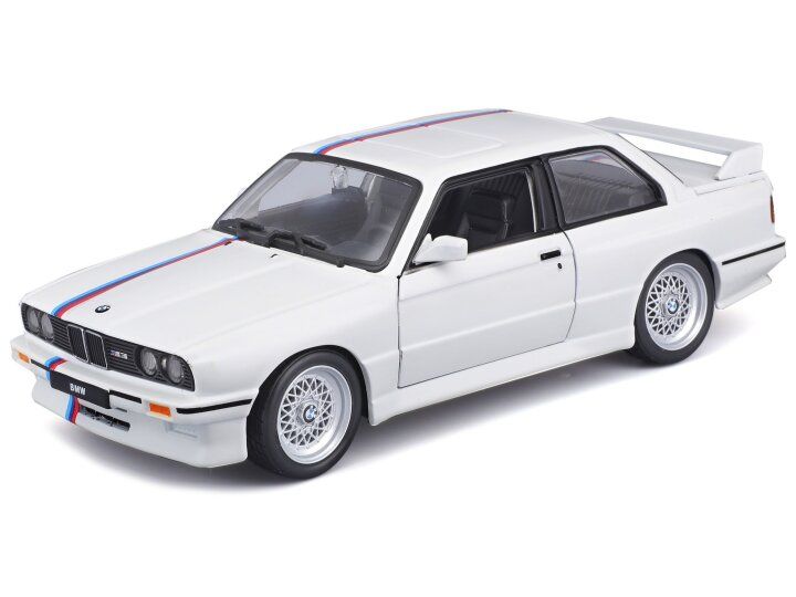 Bburago 1:24 - Bmw M3 (E30), 1988, wit