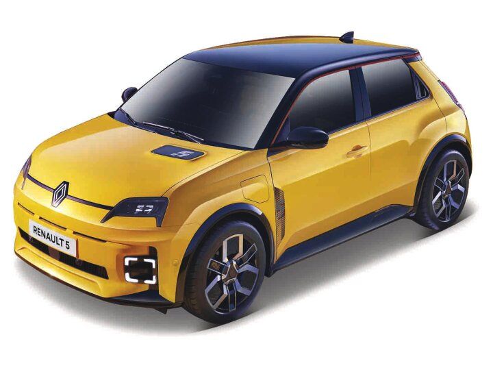 Bburago 1:24 - Renault 5 E-tech, geel,