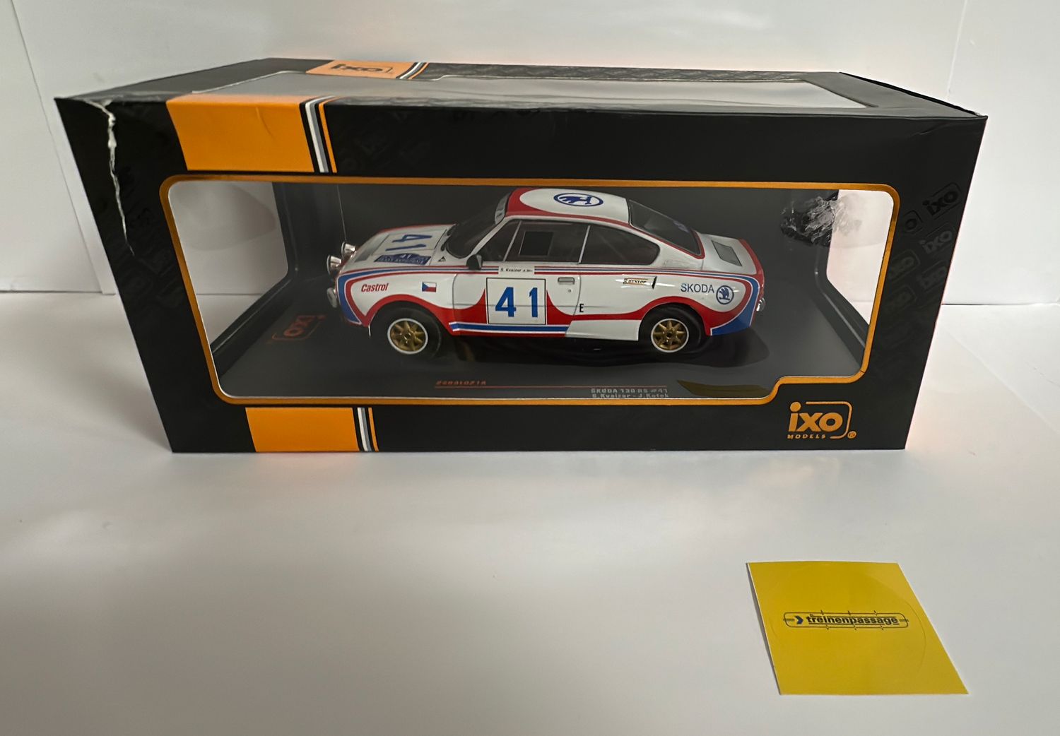 IXO 1:24 - Skoda 130 RS Rally Acropolis, 1979 Kvaizar/Kotek