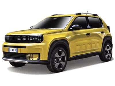 Bburago 1:43 - Fiat PANDA EV 2024, geel