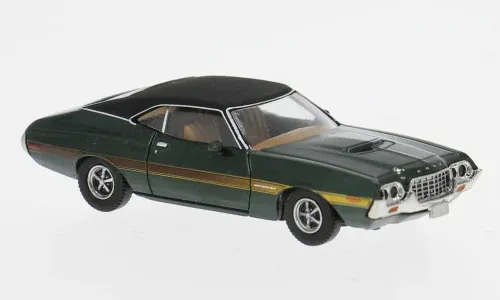 Brekina 1:87 - Ford Gran Torino Sport, grün/schwarz, 1969