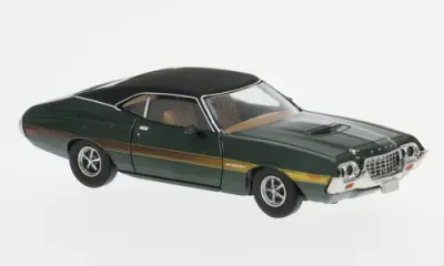 Brekina 1:87 - Ford Gran Torino Sport, grün/schwarz, 1969