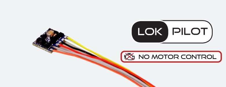 ESU 59120 - LokPilot 5 FX micro DCC, 8-pin NEM652, »NO MOTOR CONTROL« gauge N, TT