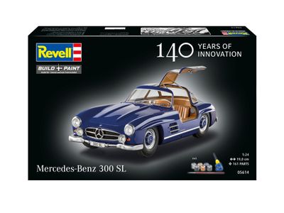Revell 05614 - Gift Set Mercedes-Benz 300 SL "140 Years MB" (incl. lijm en verf), 1:24