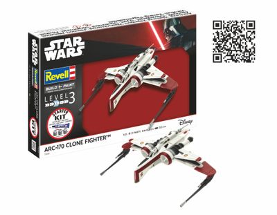 Revell 73608 - Starter Kit ARC-170 Fighter (Star Wars), 1:83