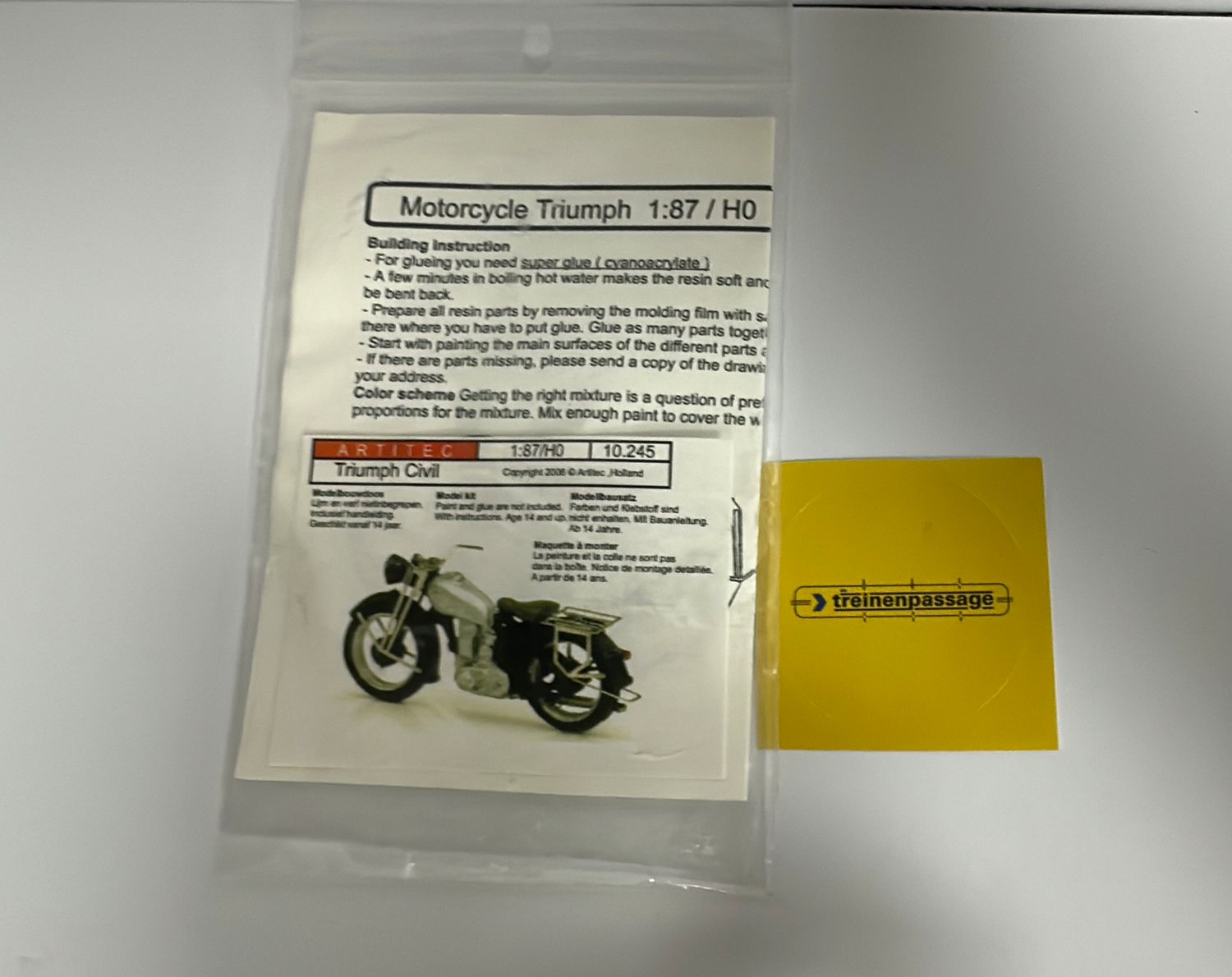 Artitec 10.245 - H0 | Motor Triumph (bouwpakket)