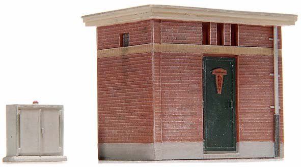 Artitec 10.186 - H0 | Electriciteitshuisje,  bouwpakket uit resin, ongeverfd
