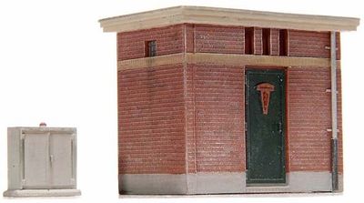 Artitec 10.186 - H0 | Electriciteitshuisje, bouwpakket uit resin, ongeverfd