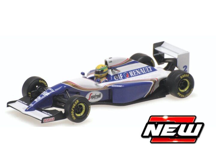 MINICHAMPS 1:64 - Williams Renault FW 16 Ayrton Senna San Marino GP 1994