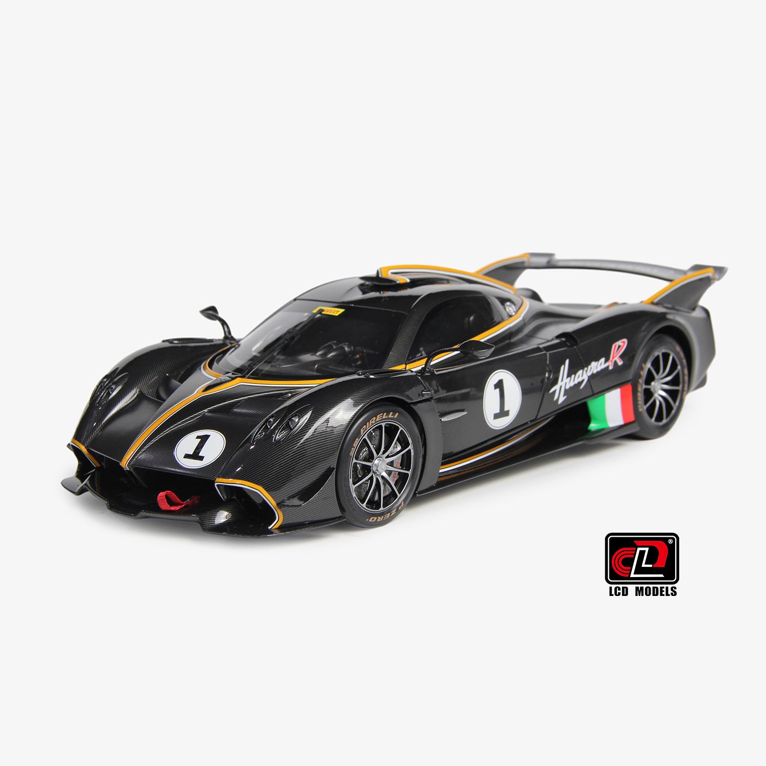 LCD 1:18 - Pagani Huayra R- Black Carbon