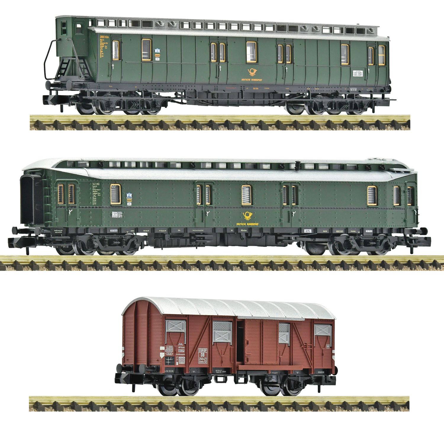 Fleischmann 6660168 - N | 3-tlg. Set: Postzug, DB