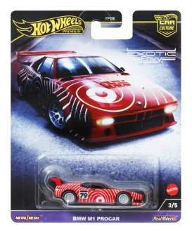 Hotwheels 1:64 - BMW M1 Pro Car *Car Culture Exotic Envy*, red/white