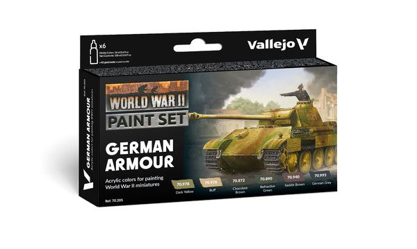 Vallejo 70.205 - Model Color | WWII German Armour (verfset)