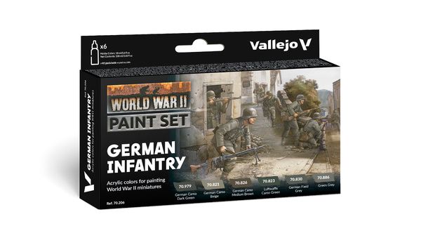 Vallejo 70.206 - Model Color | WWII German Infantry (verfset)