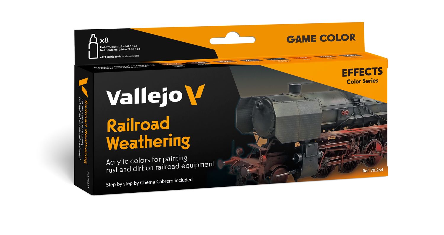 Vallejo 70.264 - Model Color | Railroad Weathering (verfset)