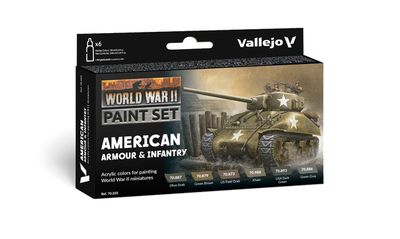 Vallejo 70.203 - Model Color | WWII American Armour &amp; Infantry (verfset)