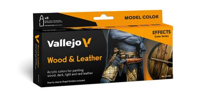 Vallejo 70.182 - Model Color | Wood &amp; Leather (verfset)