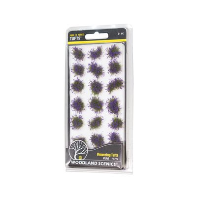 Woodland Scenics FS772 - Peel 'n Place Tufts | Violet Flowering