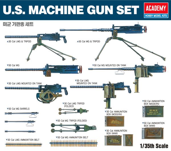 Academy 13262 - 1:35 | Machine gun set