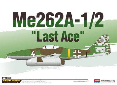 Academy 12542 - 2:72 | Me262A-1/2 "last Ace:"LE