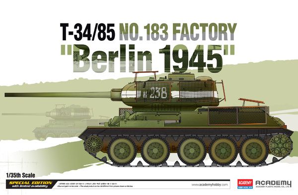 Academy 13295 - 1:35 | T-34/85 No.183 Factory "Berlin 1945