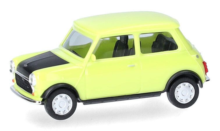 Herpa 941150 - H0 | Mini Cooper met deurslot (rechtsgestuurd), groen "Mr. Bean"