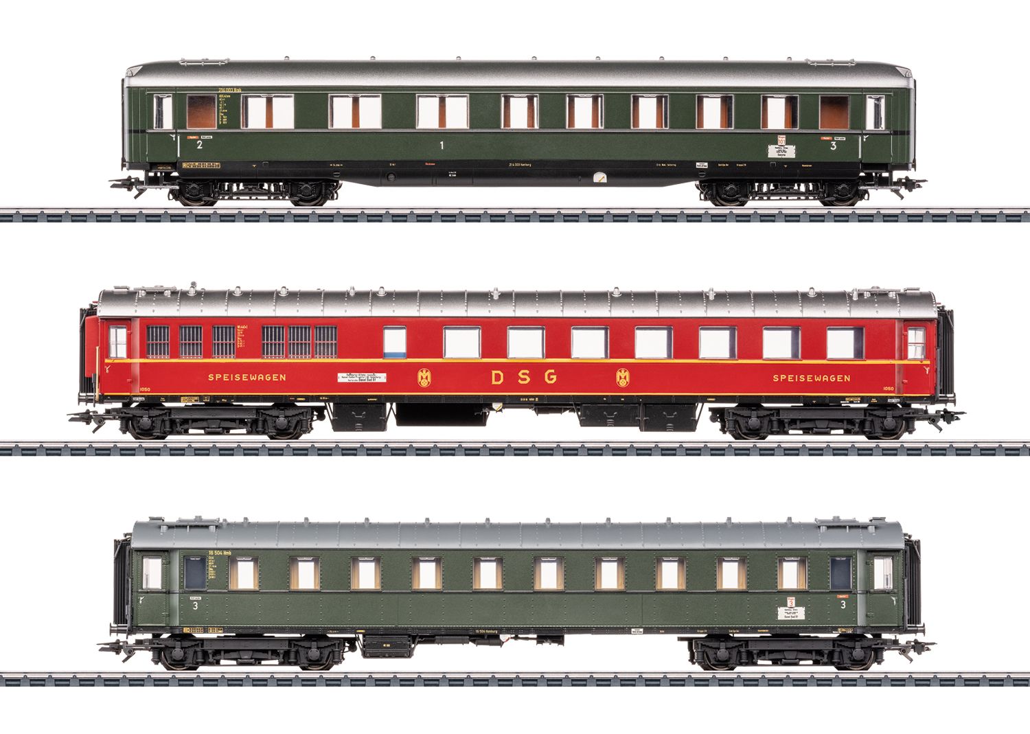 Märklin 42533 - H0 | Set van 3 sneltreinrijtuigen 2 voor D 74