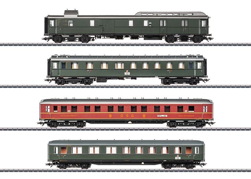 Märklin 42491 - H0 | Set van 4 sneltreinrijtuigen voor de D 74
