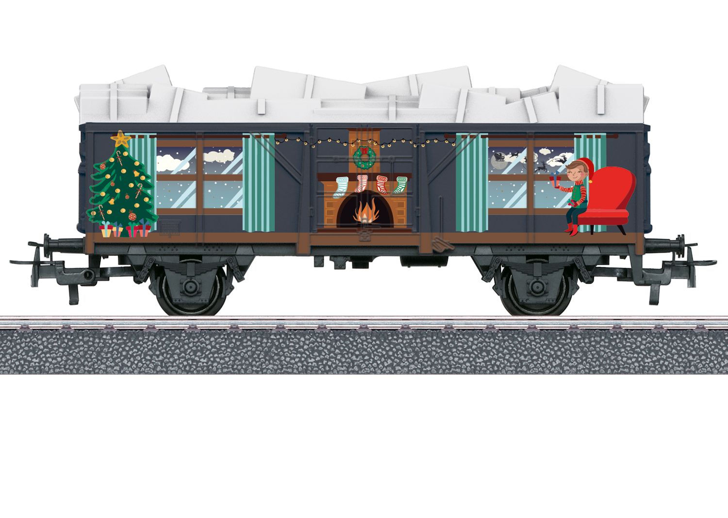 Märklin 44126 - H0 | 44126 Start up - Kerstwagon met lichtmodule