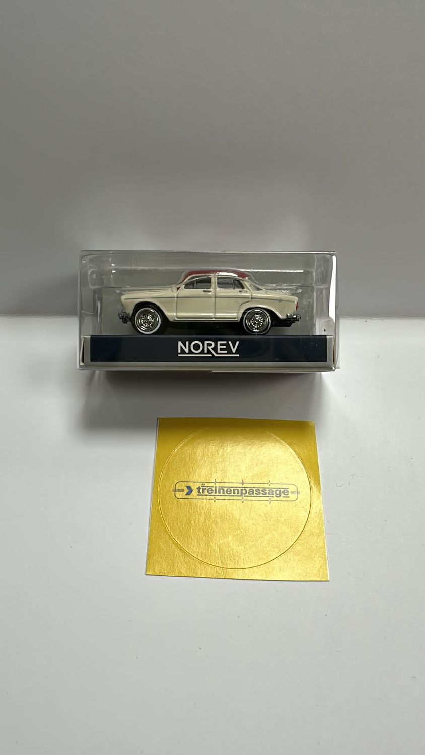 Norev 1:87 - Simca Aronde Montlhéry 1962, Ivoor met rood dak