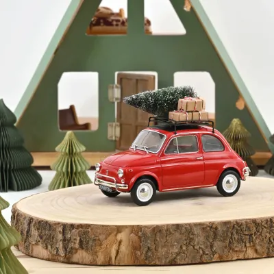 Norev 1:18 - Fiat 500 L 1968, Red Christmas