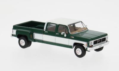 IXO 1:64 - GMC Sierra Grande 3500 Crew Cab Dually, groen/wit