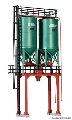 Kibri 39931 - H0 | Dubbele silo SchwarzBau