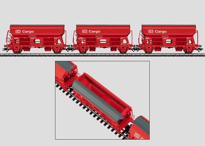 Märklin 46300 - H0 | Set van 3 zwenkdakwagens Tdgs-v 930, DB Cargo